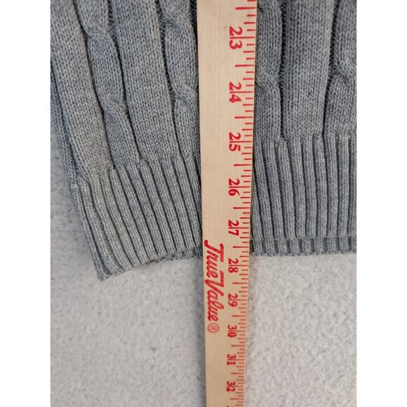 NEW Croft & Barrow Cardigan Mens Large Gray Signature Sweater Grandpa - Picture 7 of 16